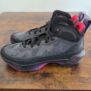 6 Youth Nike Jordan XXXVII Black / Multicolor DD7421-065 Basketball Sneakers